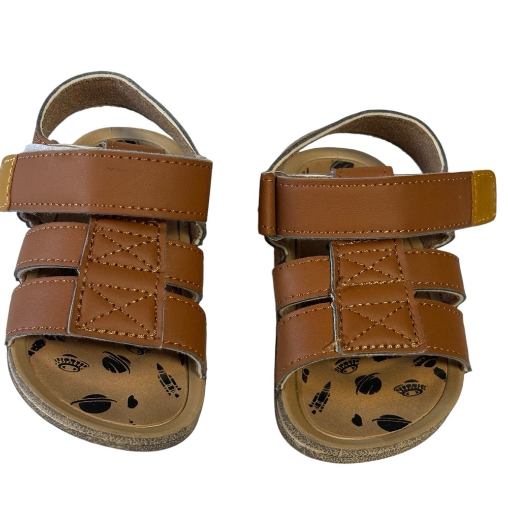 Baby Sandals 6 adjustable hook & loop closure EUC
